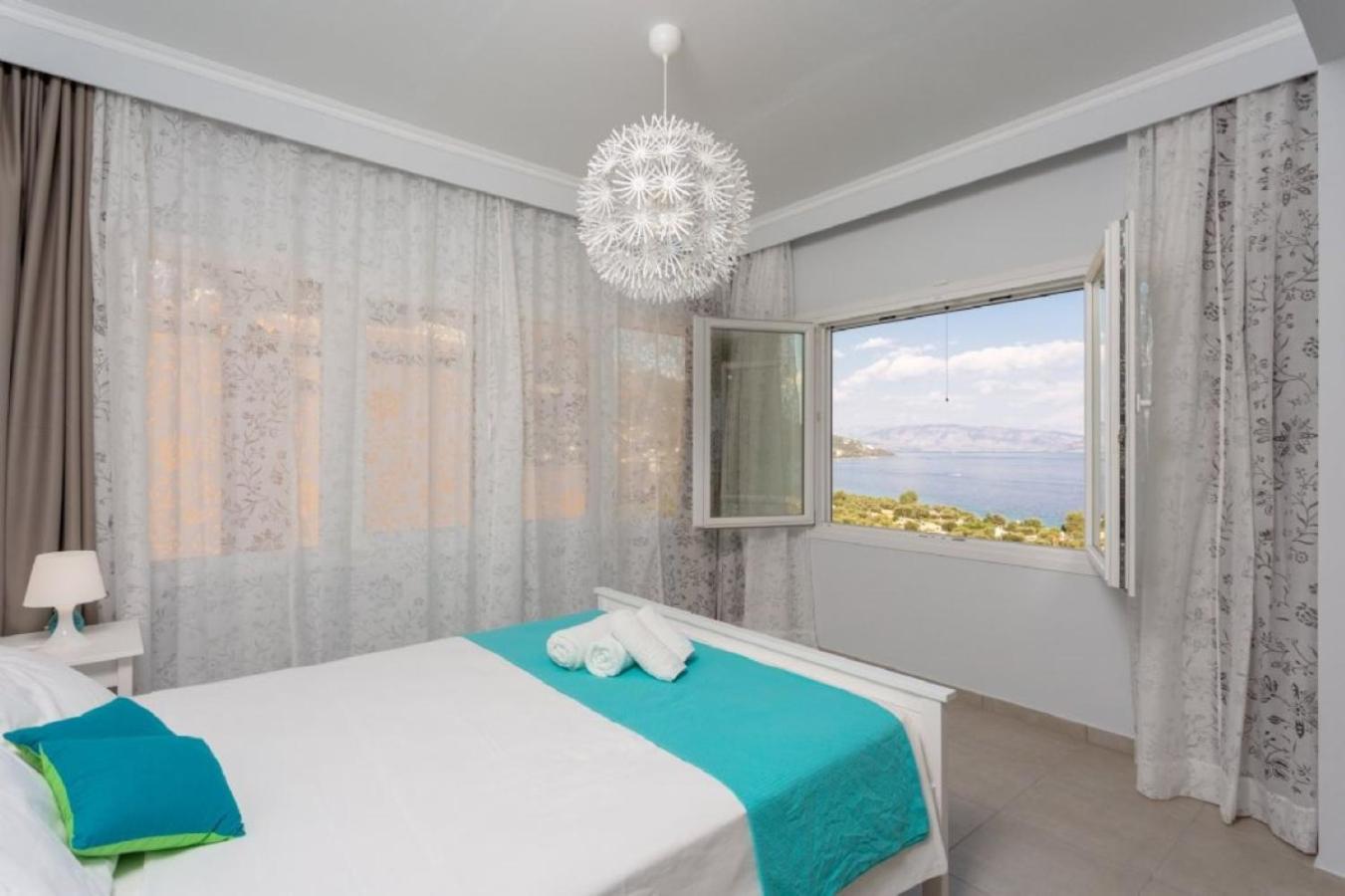 Corfu Sea View Villa - Aurora Барбати Экстерьер фото