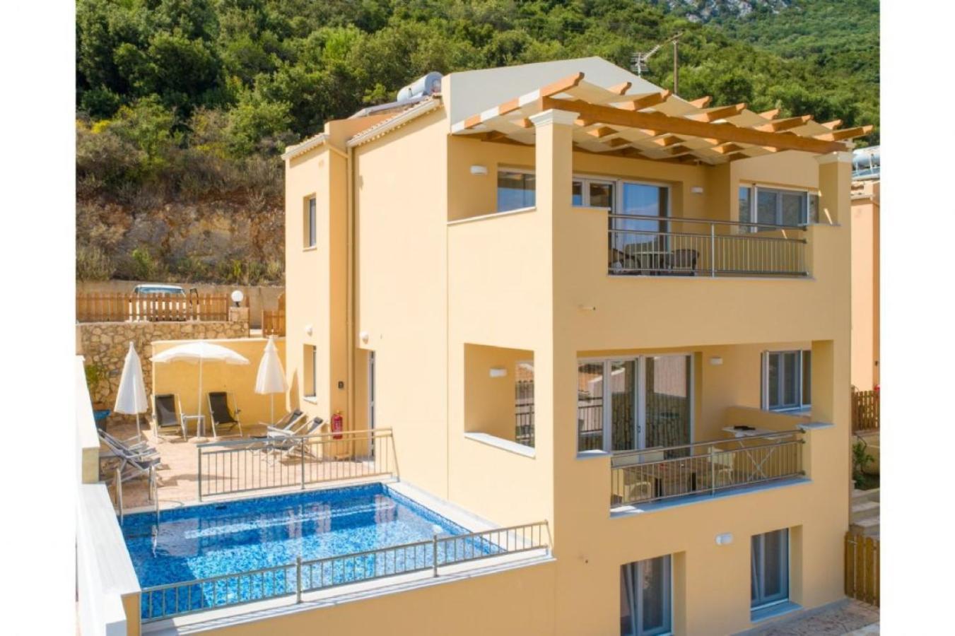 Corfu Sea View Villa - Aurora Барбати Экстерьер фото