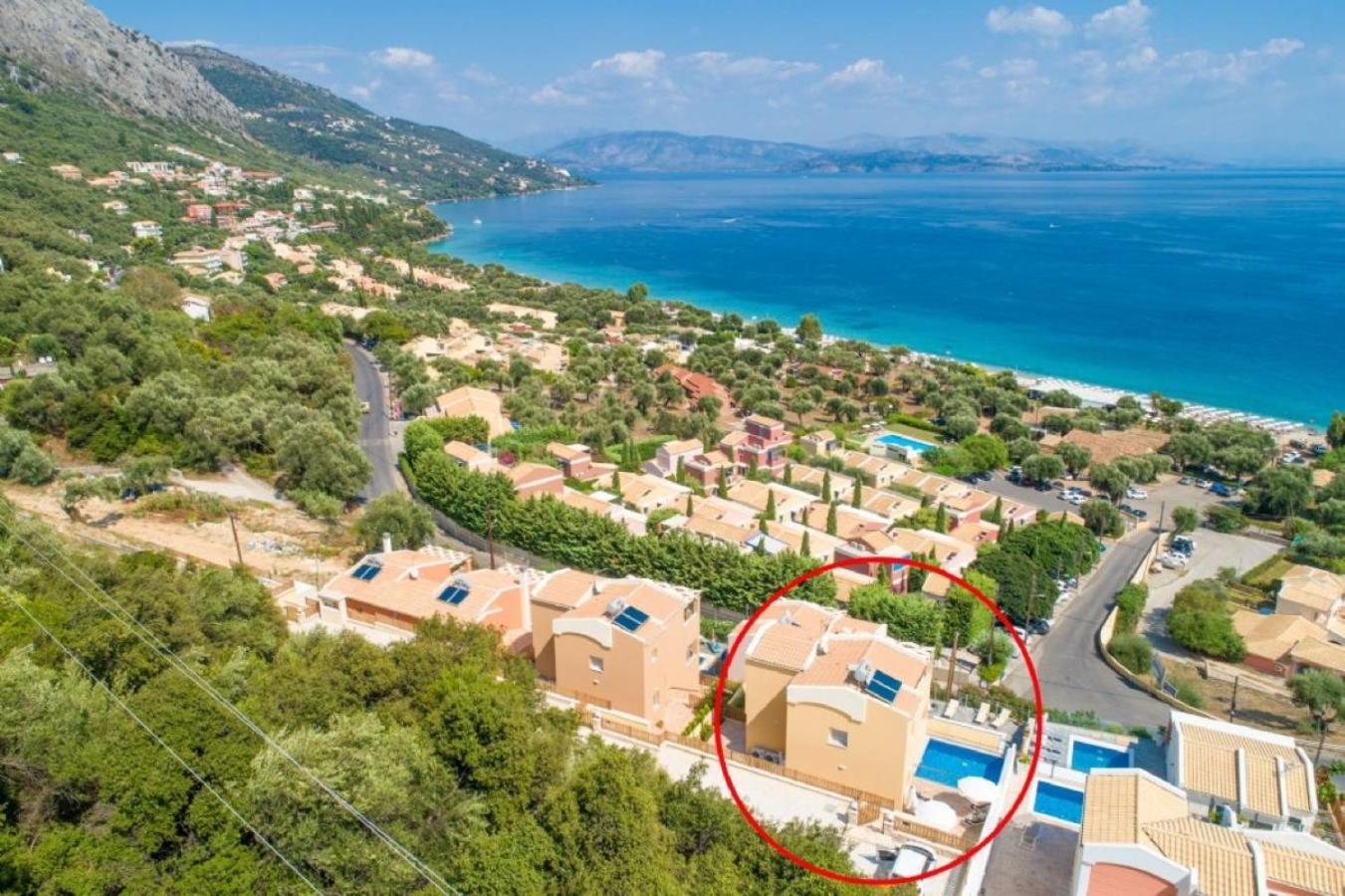Corfu Sea View Villa - Aurora Барбати Экстерьер фото