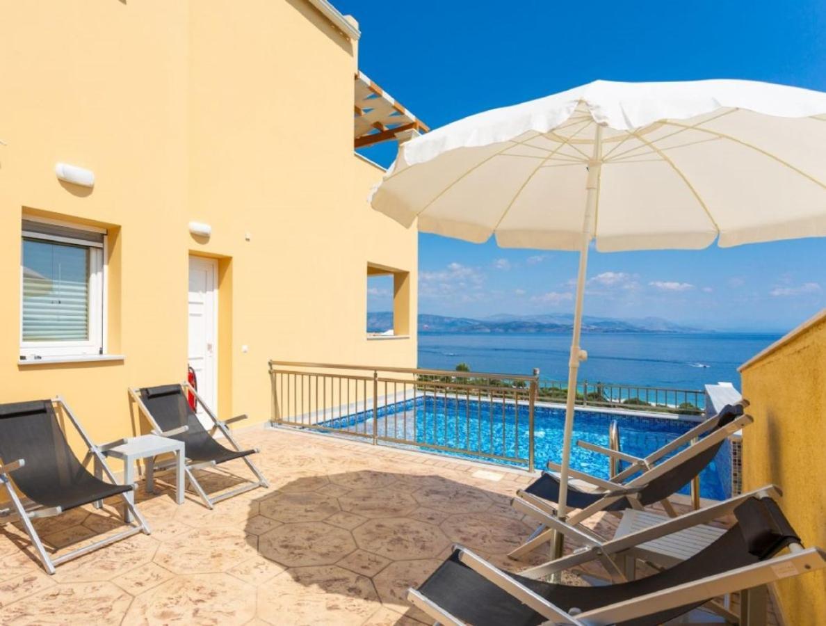 Corfu Sea View Villa - Aurora Барбати Экстерьер фото