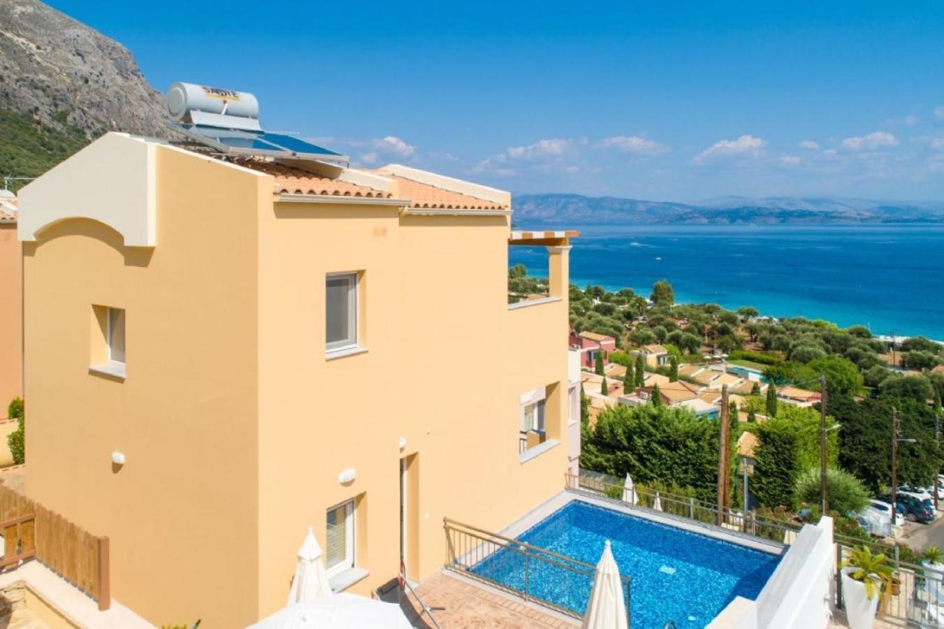 Corfu Sea View Villa - Aurora Барбати Экстерьер фото