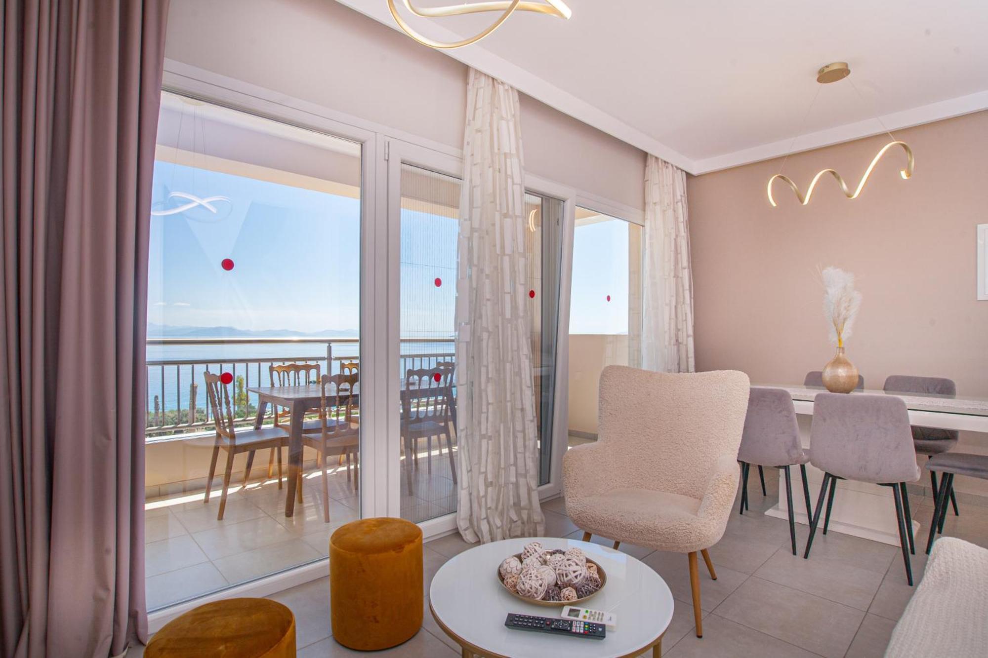 Corfu Sea View Villa - Aurora Барбати Экстерьер фото
