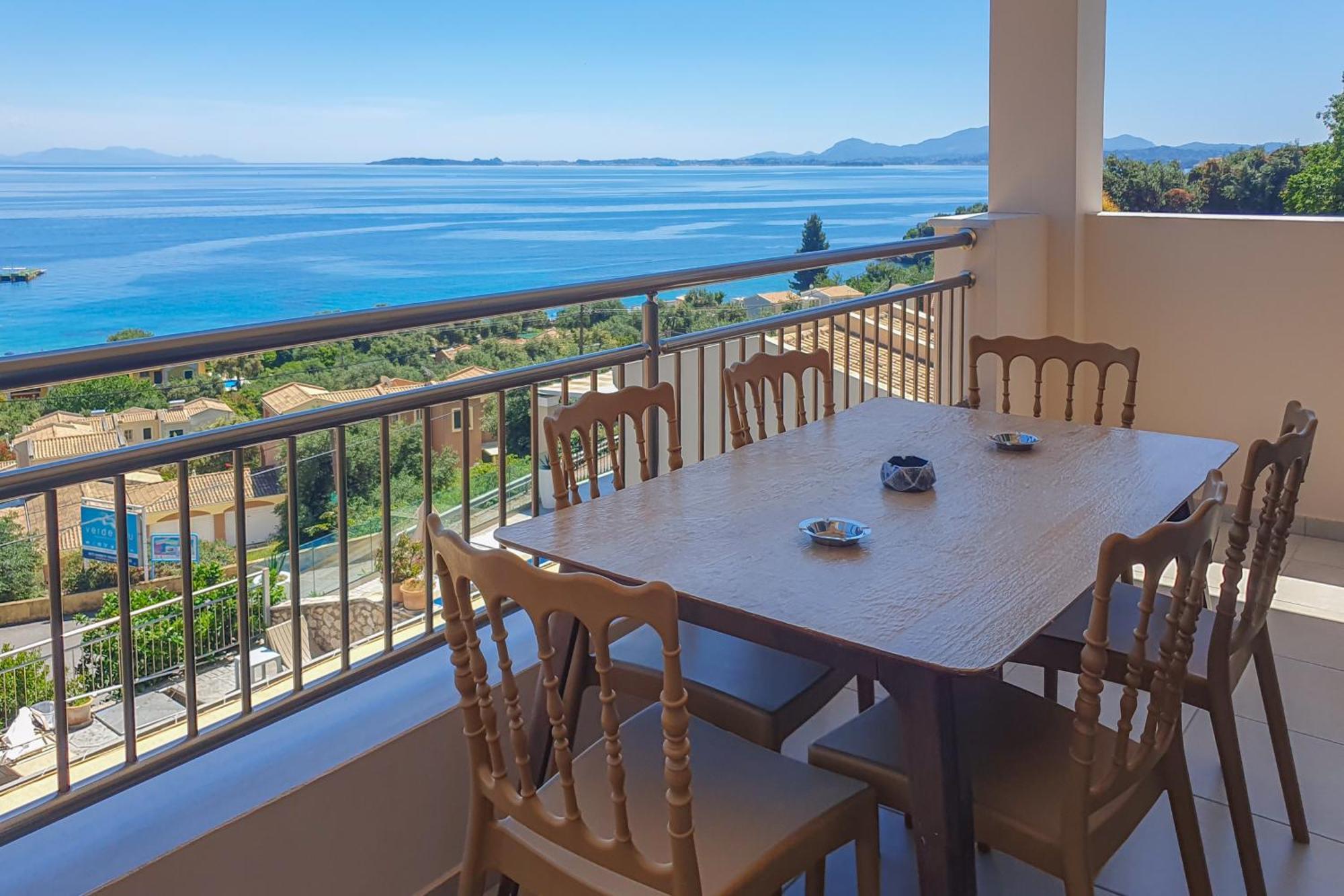 Corfu Sea View Villa - Aurora Барбати Экстерьер фото
