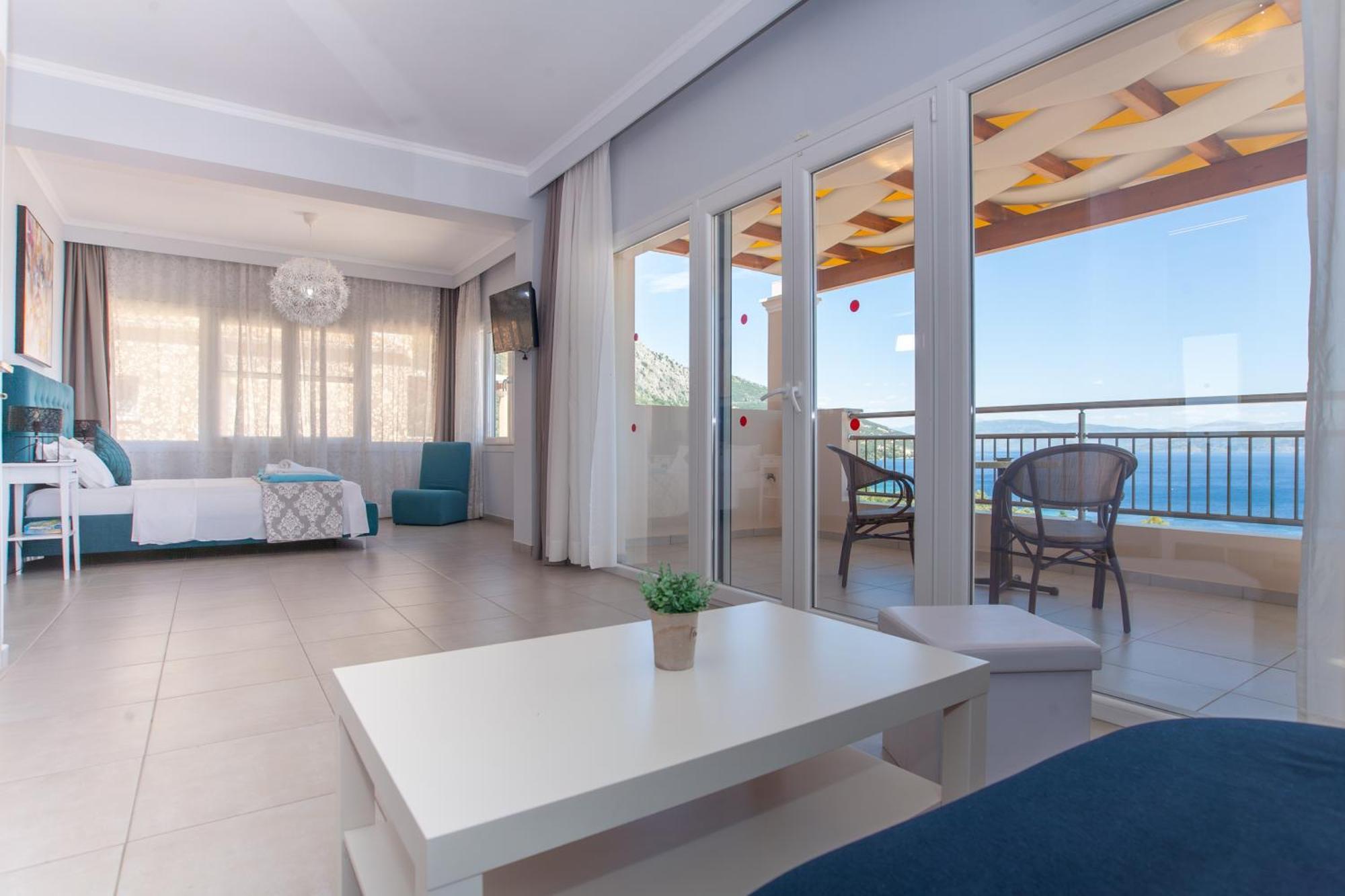 Corfu Sea View Villa - Aurora Барбати Экстерьер фото