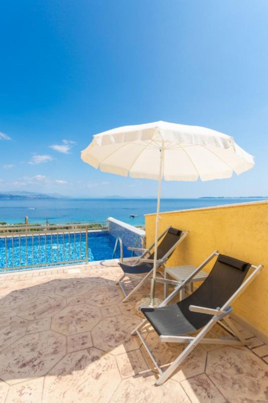 Corfu Sea View Villa - Aurora Барбати Экстерьер фото