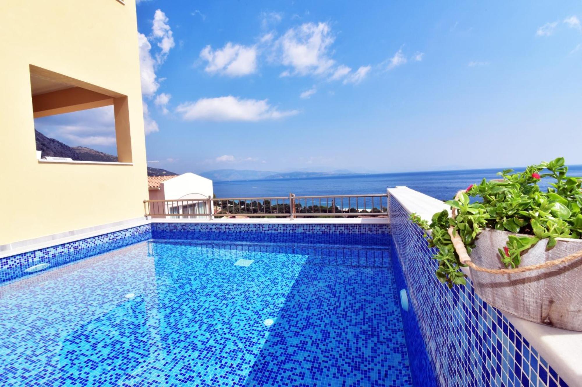Corfu Sea View Villa - Aurora Барбати Экстерьер фото